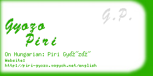 gyozo piri business card